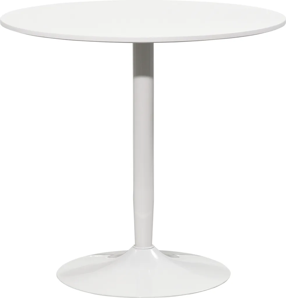 Table ronde stable anti-rayures pour petit espace de vie contemporain