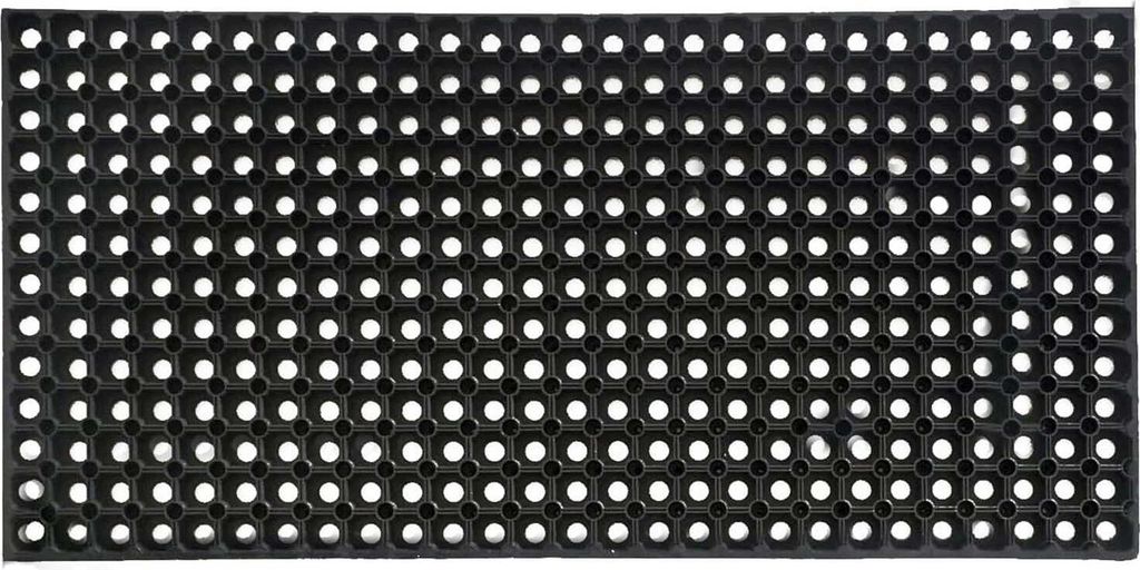 Gummimatte Domino 50x100cm Schwarz 22mm – Robust und Rutschfest