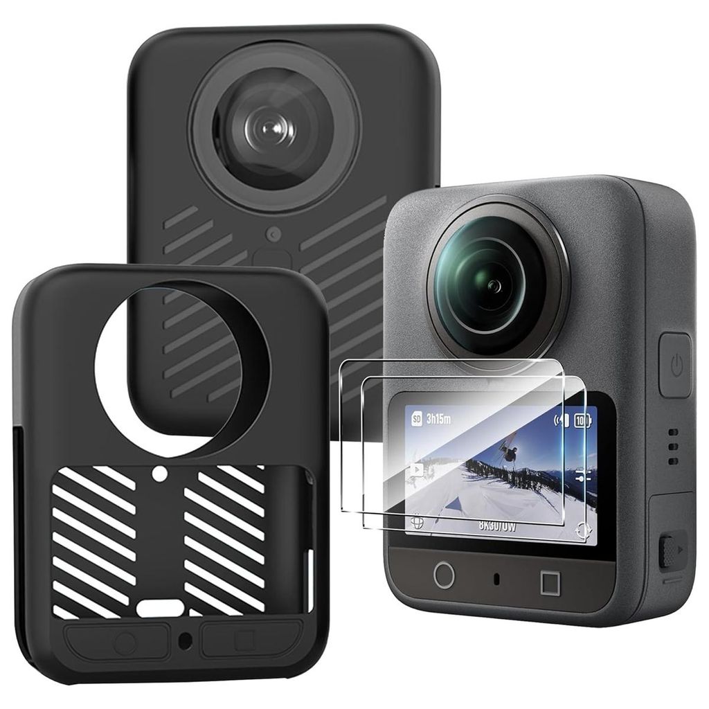 CQT Silikonhülle DJI Osmo 360, stoßfest & rutschfest, präzise Passform, Kamera Cover, Gehäuseschutz, Drohnen Zubehör, kratzfest
