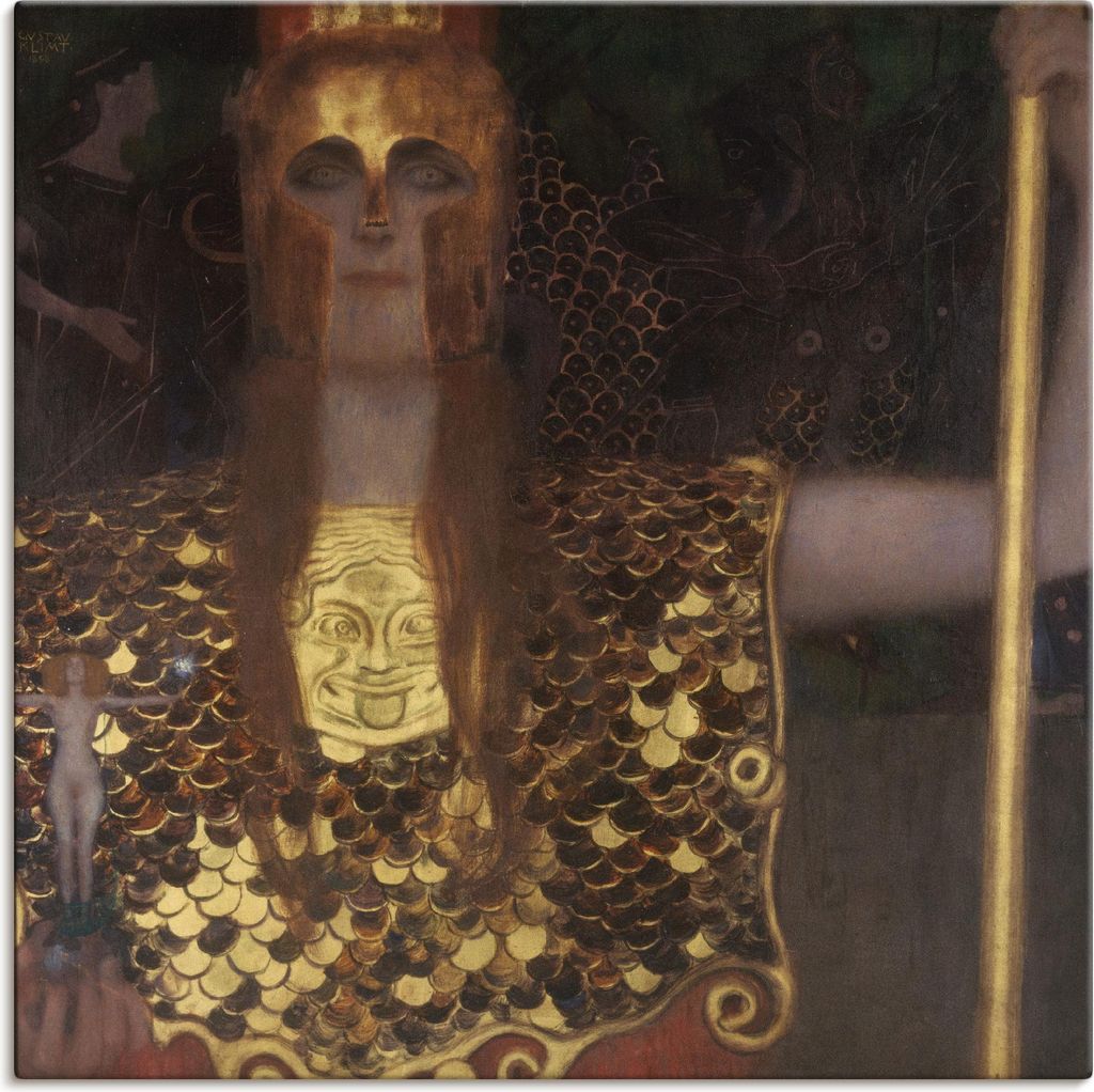 ARTland Leinwandbild Pallas Athene. 1898 Größe: 100x100 cm