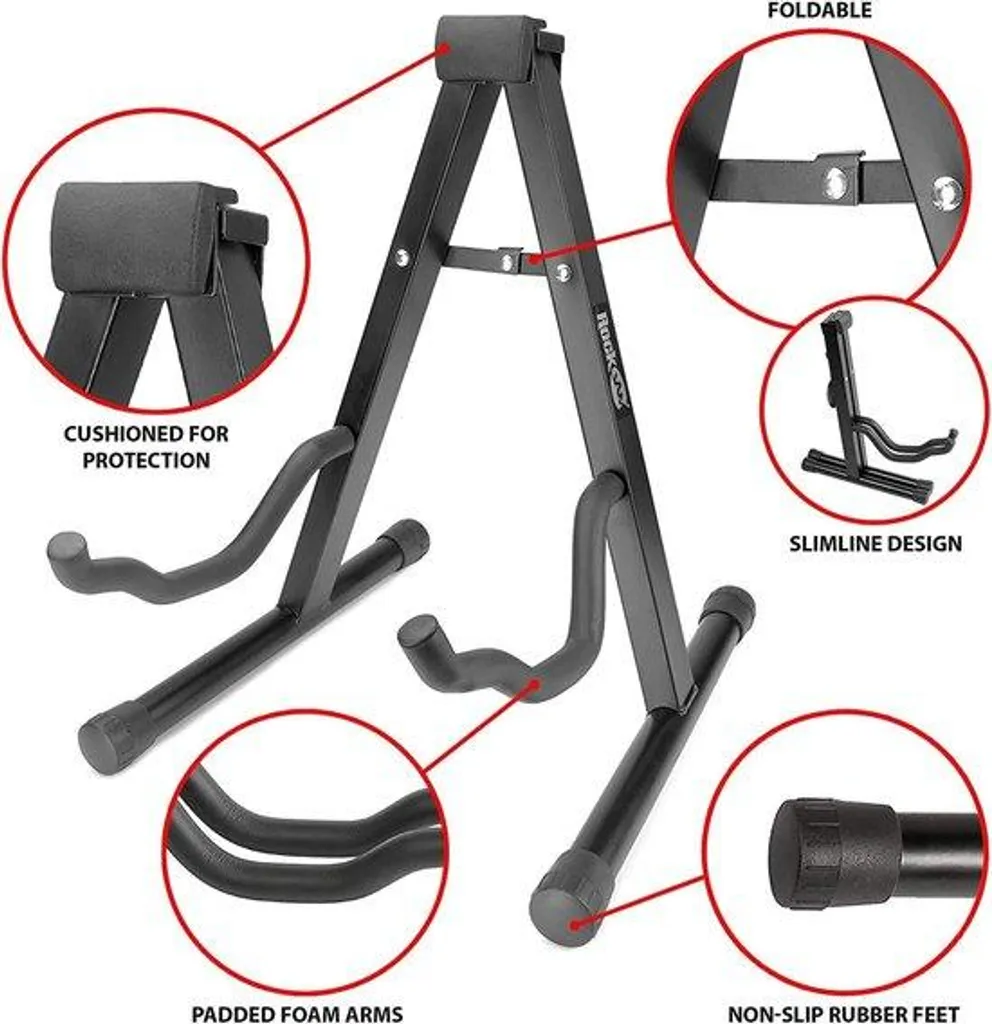 Support de guitare pour studio et salon, stable et facile à installer
