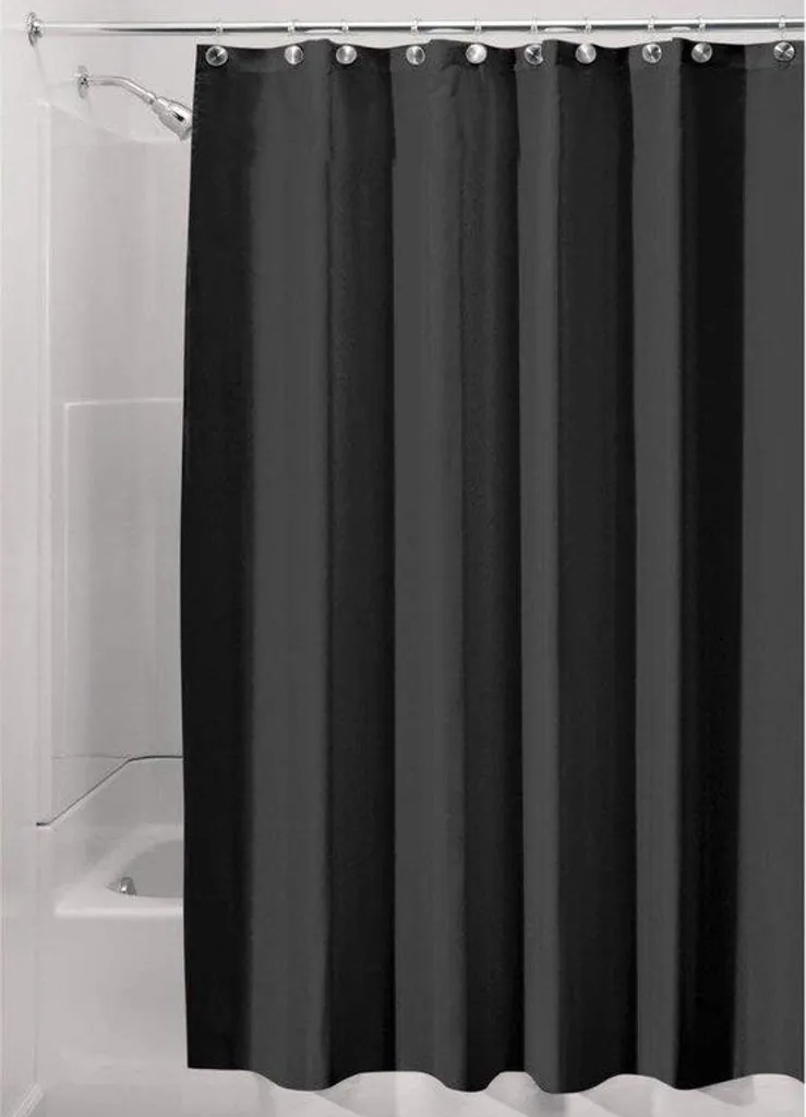 Rideau de douche anti-moisissure sable 180x200 cm, polyester hydrofuge