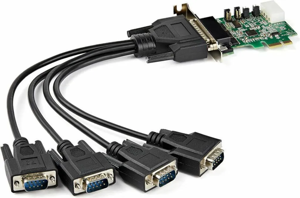 StarTech PEX4S953LP Carte PCI Express vers 4 Ports RS232 Série DB9