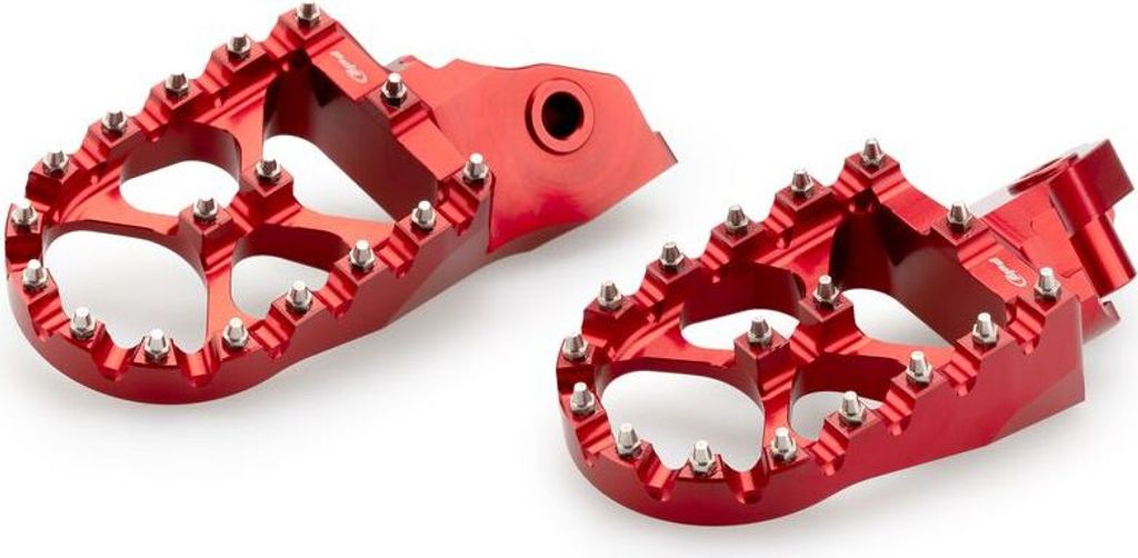 PUIG 21195R Fussrasten Off-Road passend fuer BMW F650GS Rot