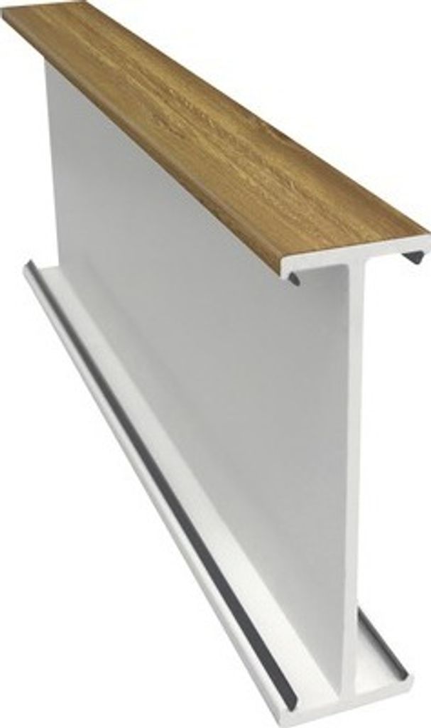 Kopplungsprofil ARON Basic/Basic+ weiß/golden oak Länge 1400 mm inkl. Befestigungsschrauben
