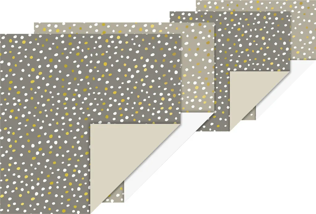 Heyda 204875626 Set Origami Alberi di Natale Stone Paper 20 Fogli
