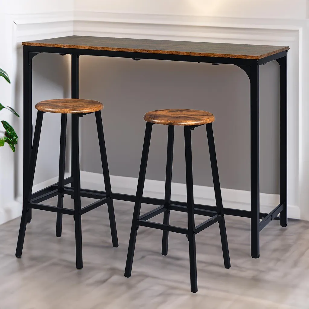 Table haute et tabourets Jostin : la solution déco pour petits espaces - 3