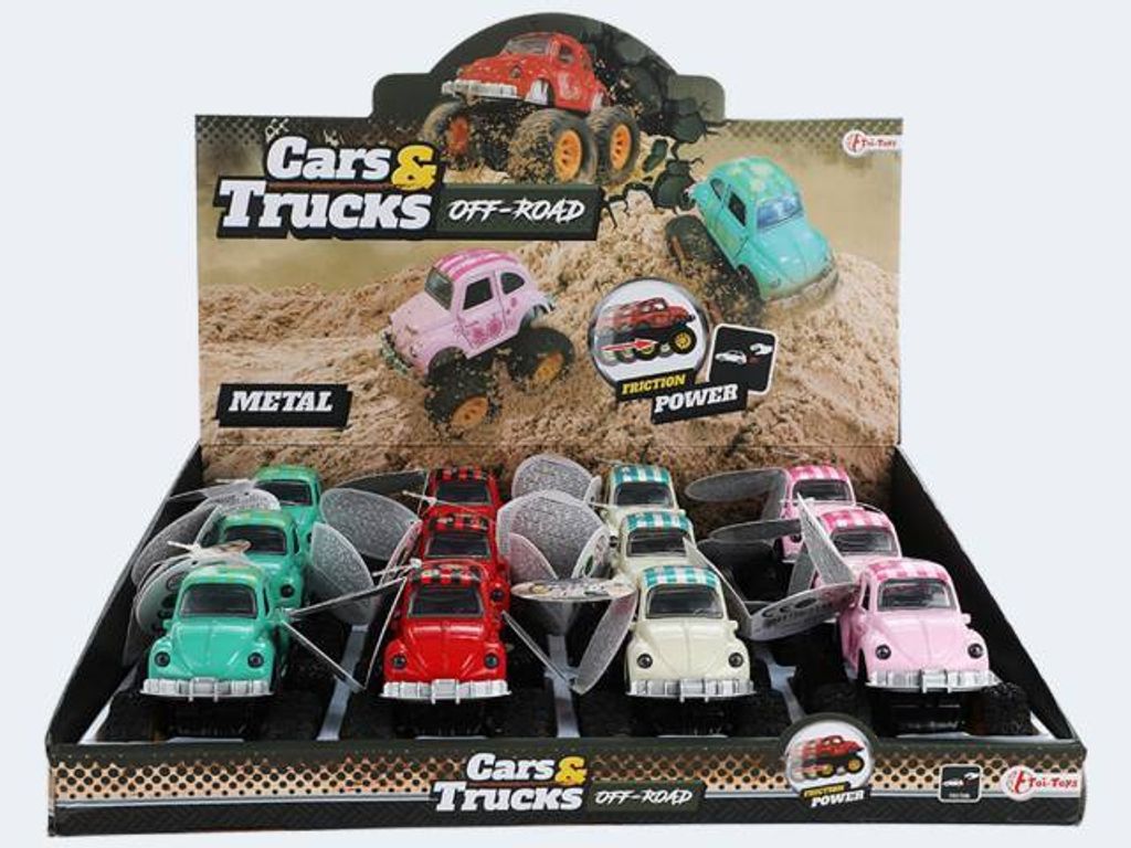 Cars Trucks Monster Auto Käfer Friktion 10cm 4-f