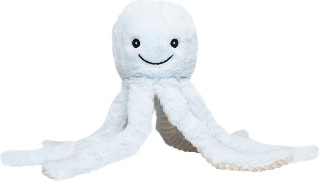 Recycel Oktopus blau, Höhe 35 cm, aus 100% recycelten PET-Flaschen