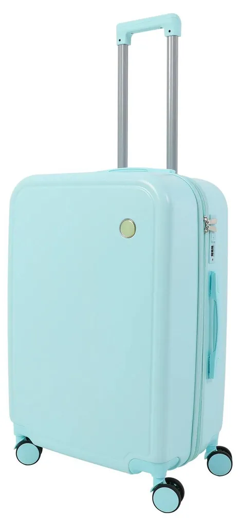 Ensemble valise rigide et trousse de toilette verte - Bagagerie 2 pièces