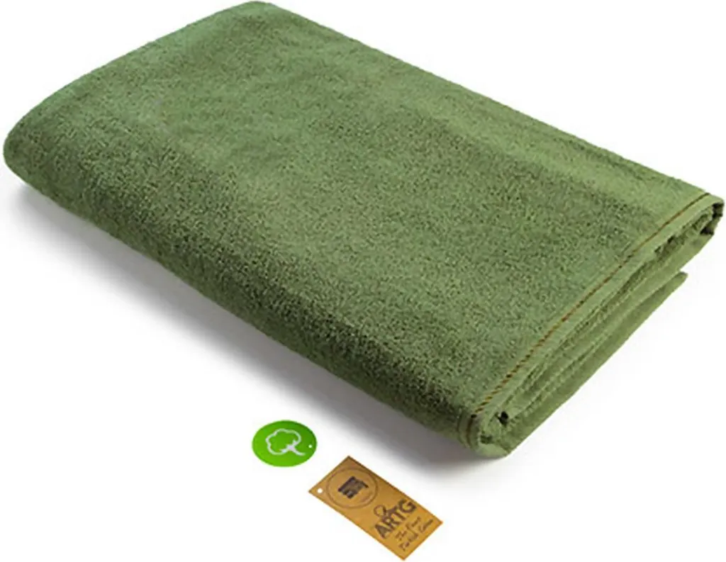 A&R 007.50 Asciugamano Bagno XXL 100x210 Verde Militare Cotone Oeko-Tex