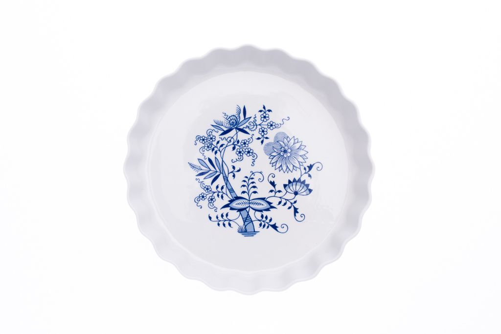 Zapékací koláčová mísa, cibulák, 26 cm, český porcelán, Obrázek produktu 