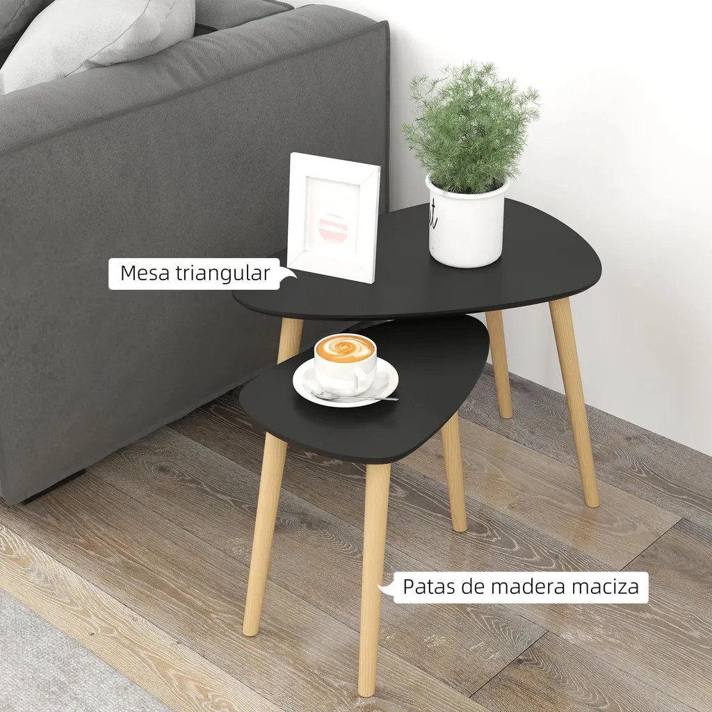 Tables basses de salon et chambre pour aménagement de studio - 2