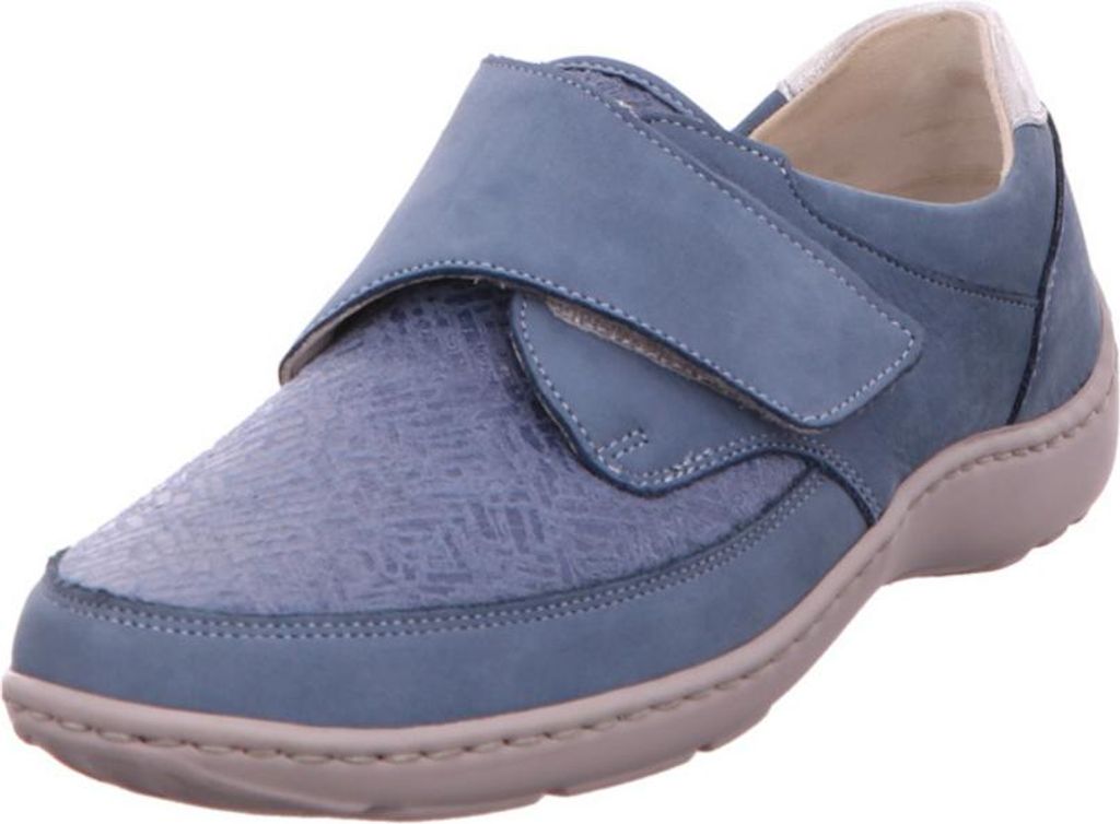 Waldläufer Henni-Soft, Ortho-Tritt, Denver (Nubukled.) / Stretch, denim silber, Weite H 496H31-320-263 42