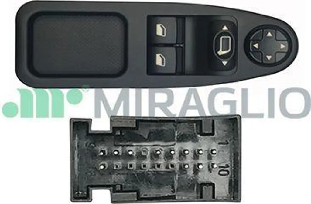 Commande lève-vitre robuste 6554ZH pour Peugeot Expert et Fiat Scudo