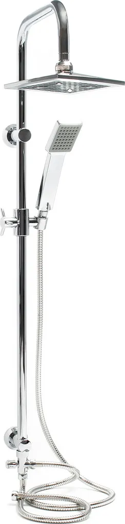 Wiltec Système Douche Effet Pluie en Acier Inox avec Pommeau Carré
