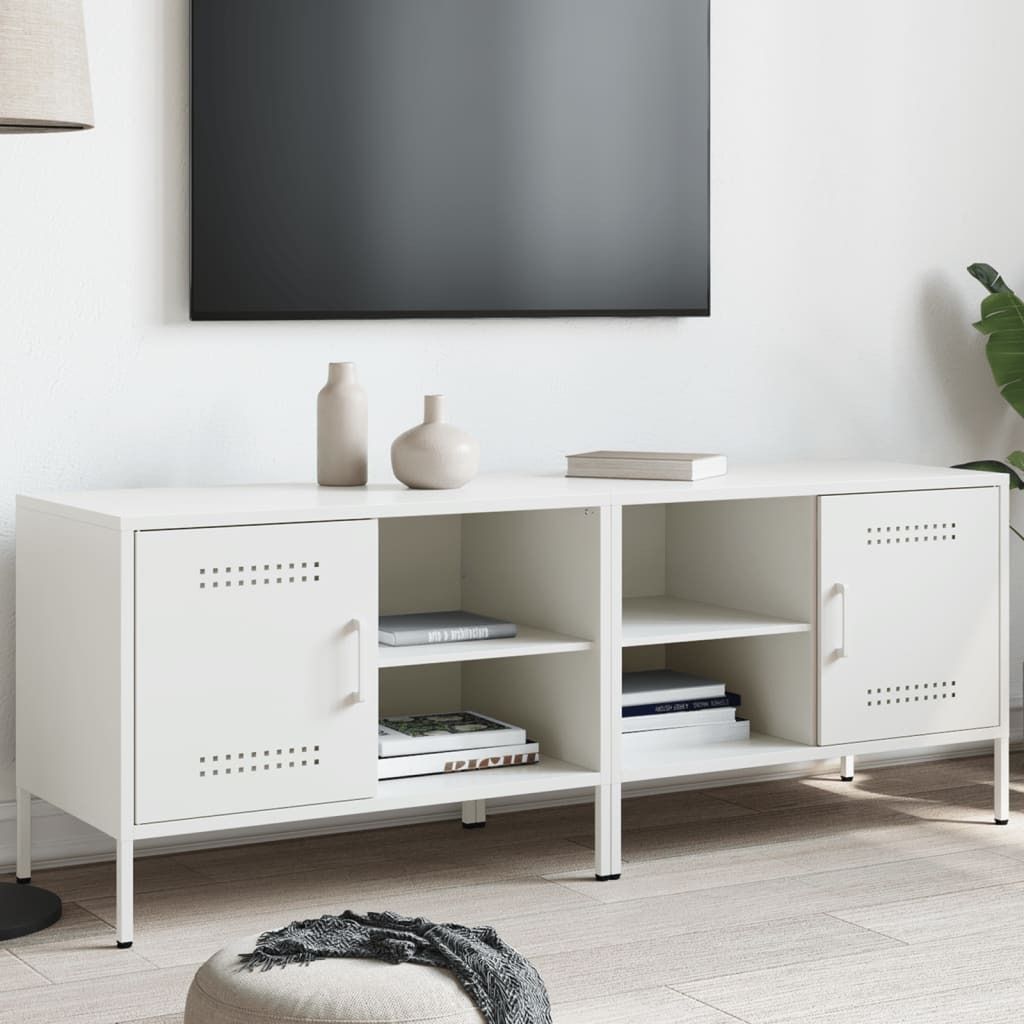 Maison Exclusive - TV-Schränke 2 Stk. Weiß 68x39x50,5 cm Stahl