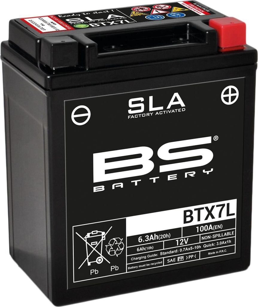 BS BATTERY SLA: Onderhoudsvrije accu, fabrieksmatig Productafbeelding 