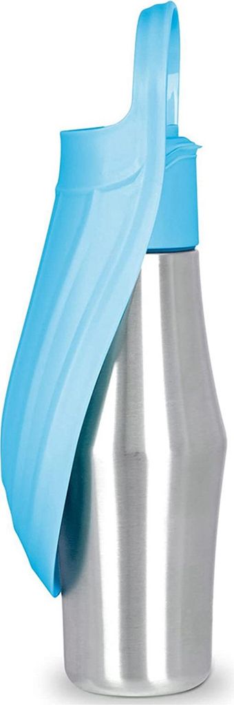Wasserflasche, tragbarer Spender für Hundezubehör – Edelstahl-Haustier-Reisebecher, faltbarer Outdoor-Napf