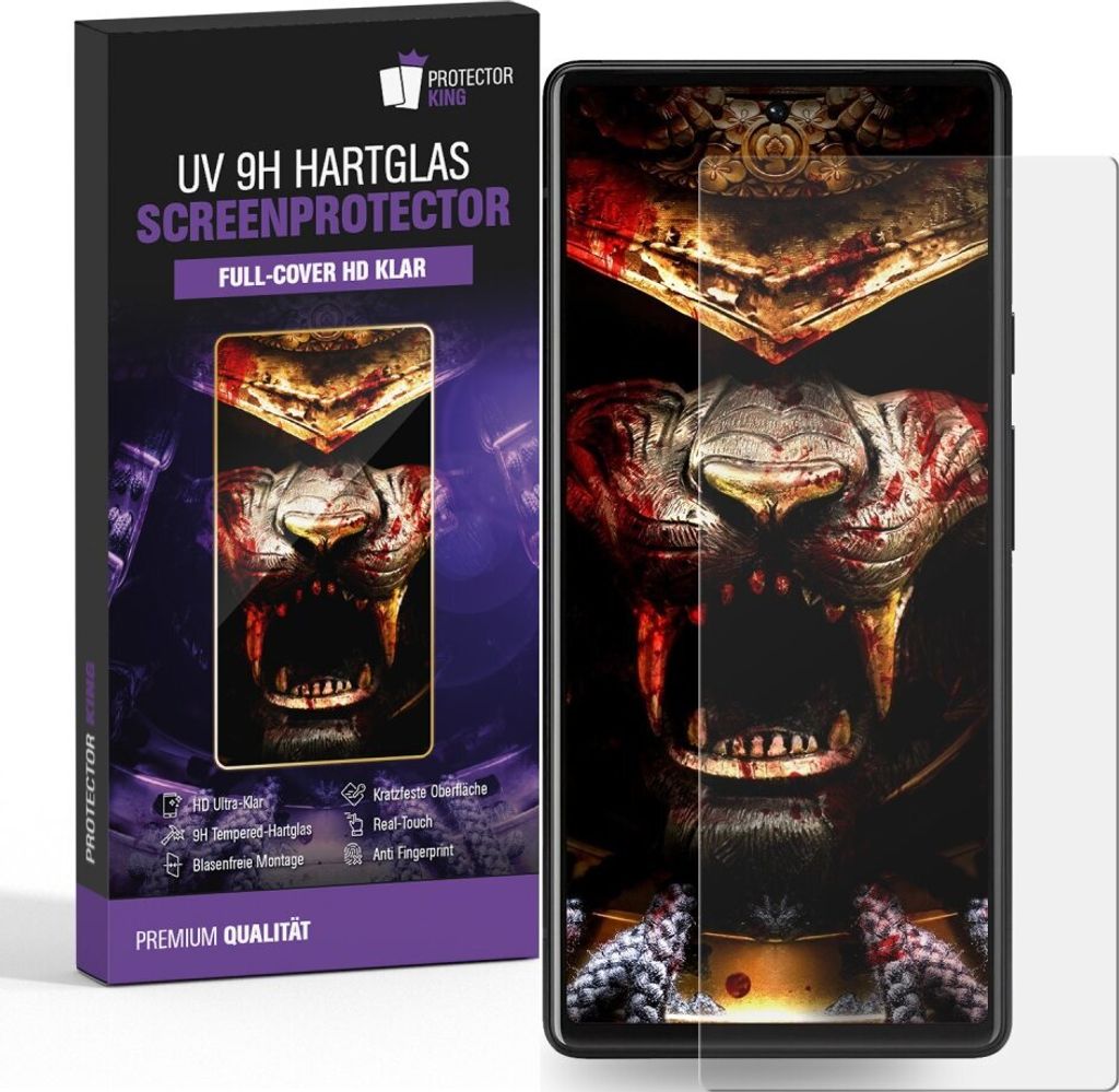 1x 9H Panzerglas für Google Pixel 7 Pro FULL CURVED UV-Liquid Schutzglas Displayschutz Panzerfolie Displayglas Tempered Glasfolie Schutzfolie Sich...