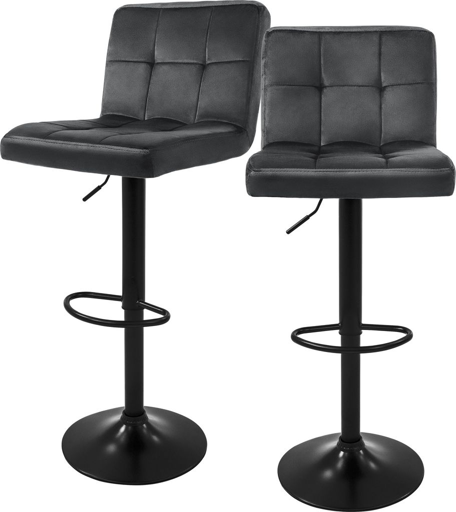 ML-Design 2er Set Barhocker Tresenhocker 360° drehbar, Produktbild 
