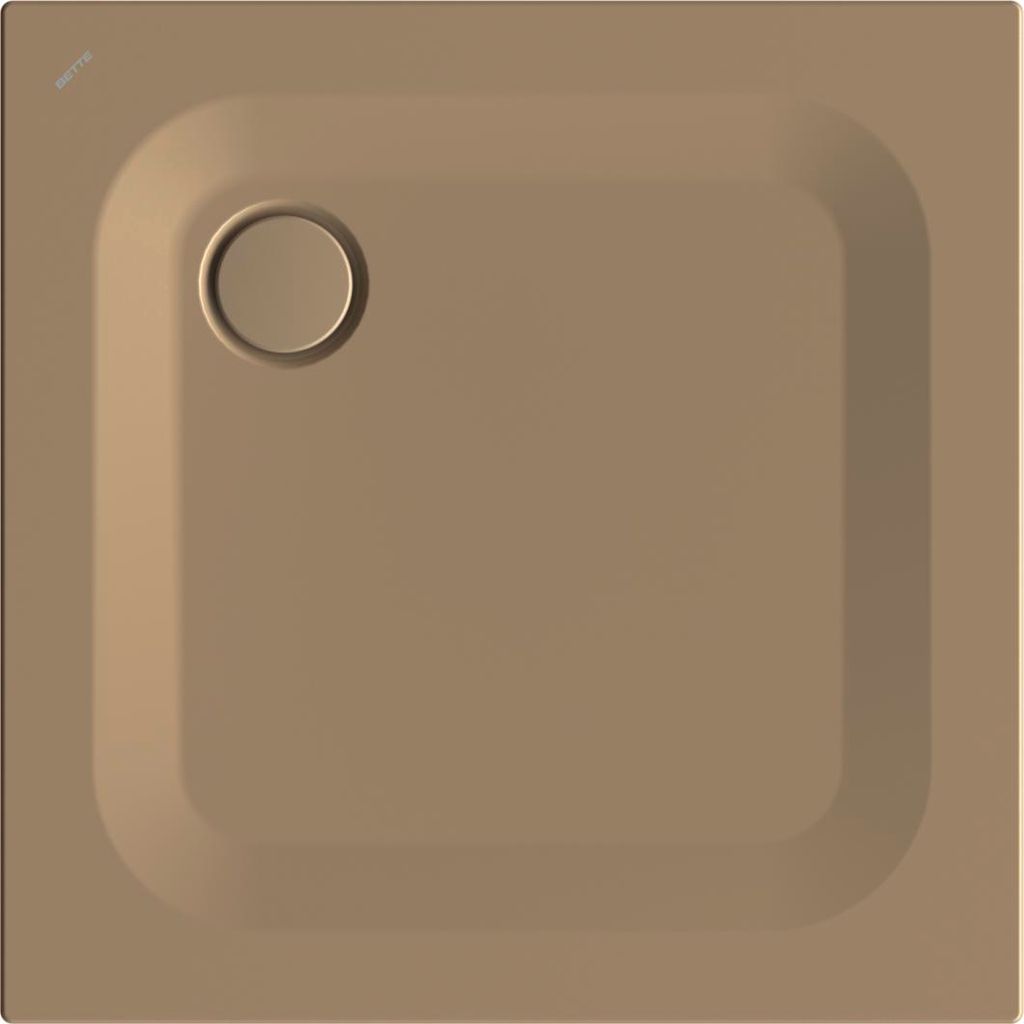 BetteUltra Rechteck-Duschwanne mit Minimum-Wannenträger, 850x850x25mm, GlasurPlus, 1589-417PLUS,T1