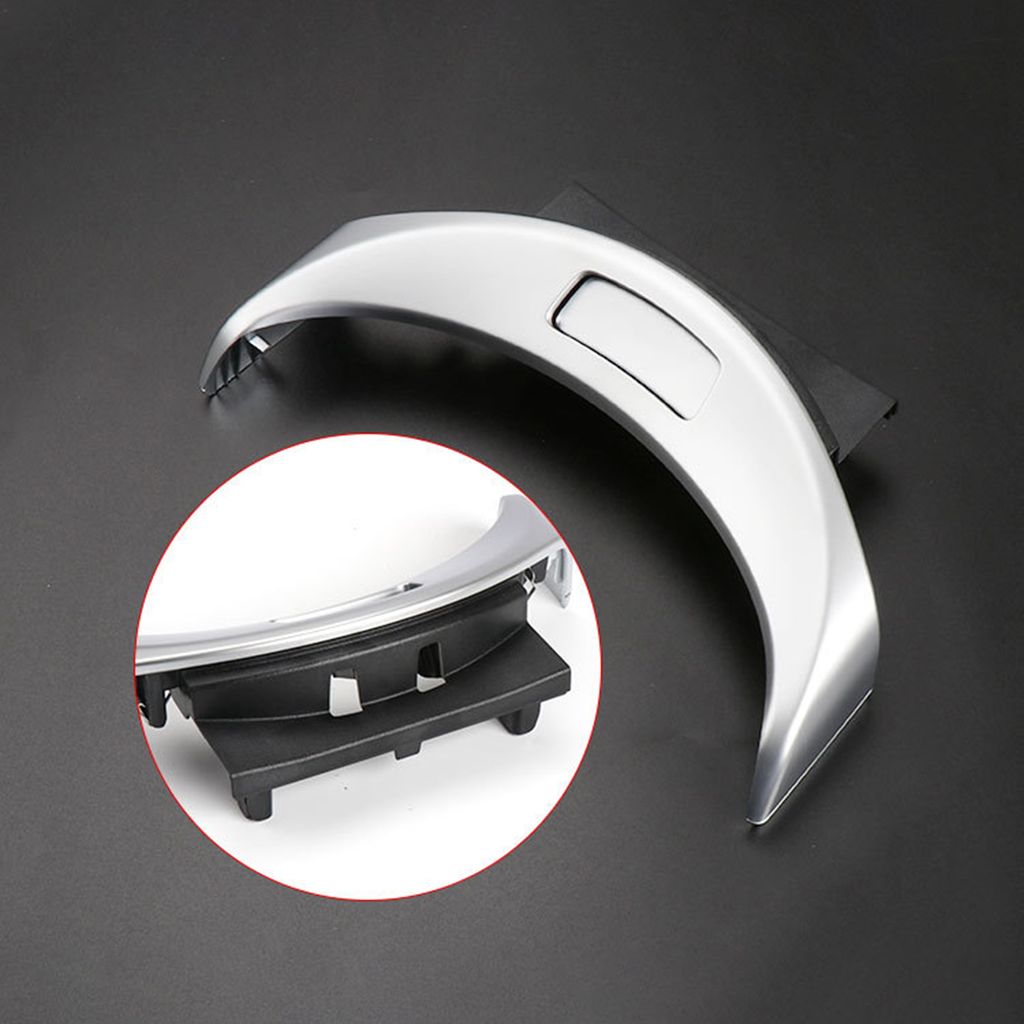 Auto Armlehne Box Knopf Rahmen Abdeckung Trim für Mercedes-Benz C-Klasse  W205 Glc X253. (schwarz)2pcs)