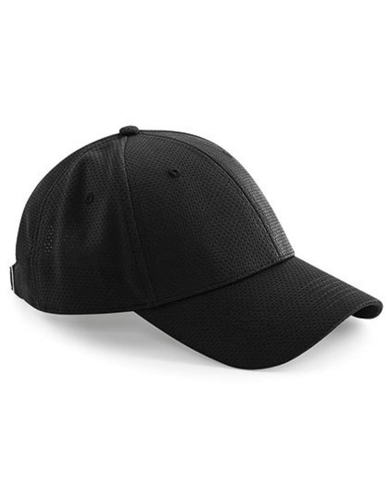 Beechfield B196 | Air Mesh 6 Panel Cap - Farbe: Black - Größe: One Size