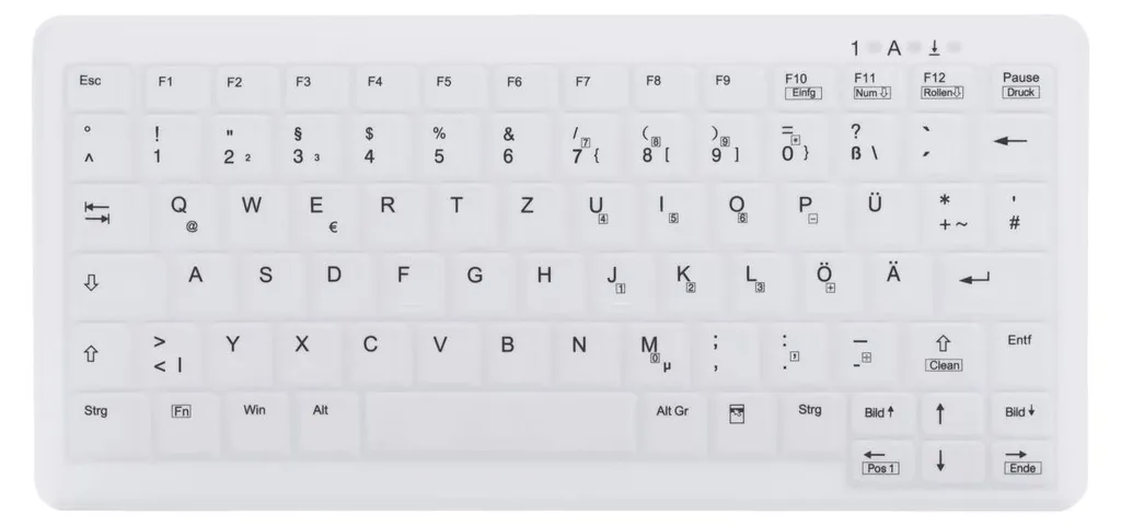 Clavier Médical Blanc CHERRY AK-C4110 USB avec Membrane Silicone souple