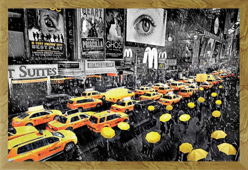 Poster New York Ombrello con Cornice Shinsuke Quercia 61x91.5 cm