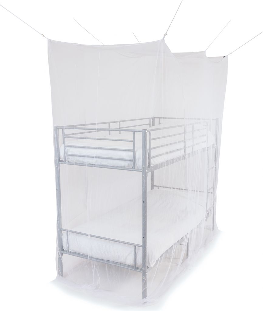 Deconet Moskitonetz - STACK - L200x B100x H270cm WEISS - Etagenbett / Hochbett