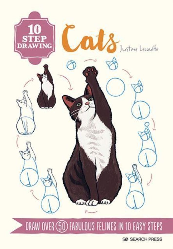 10 Step Drawings Cats – Lingua: Inglese