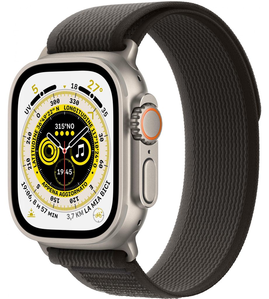 Apple Watch Ultra 4G 49mm Titan/Trail schwarz/grau M/L Produktbild 