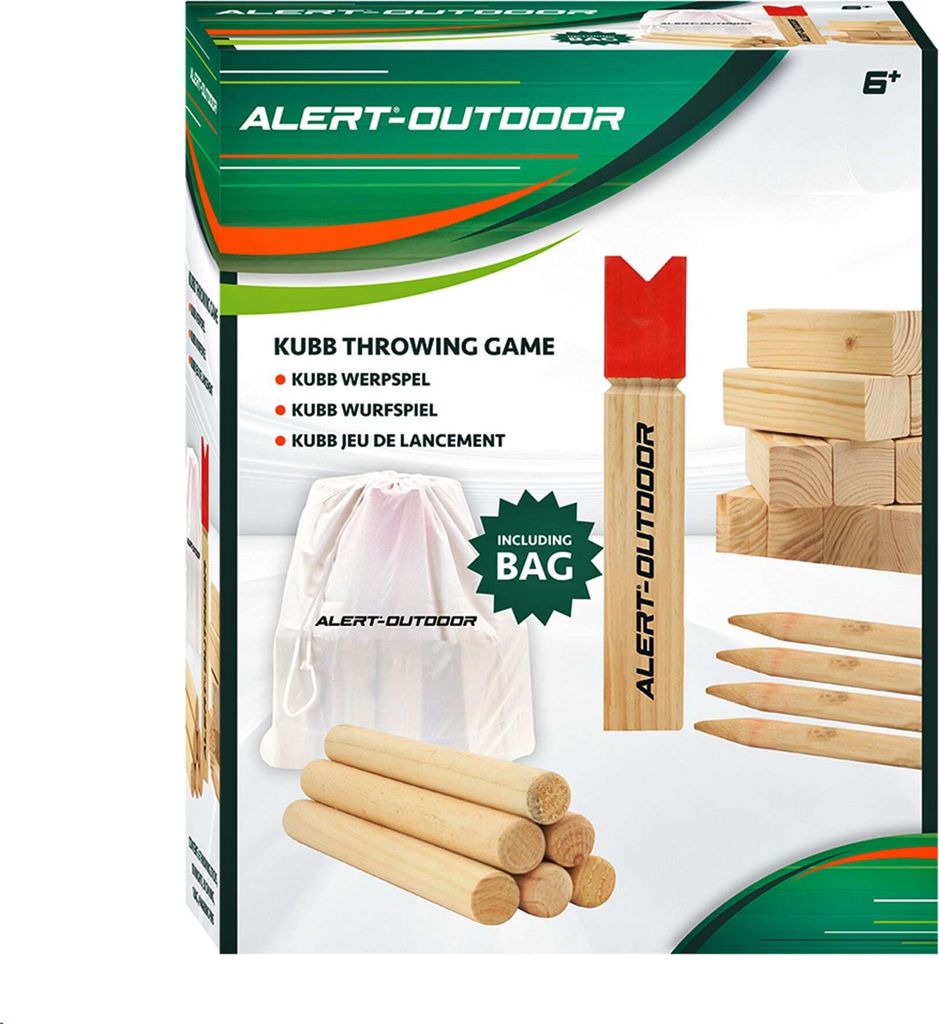 ALERT Kubb 740-0218 Outdoor Wurfspiel aus Holz inklusive Produktbild 5