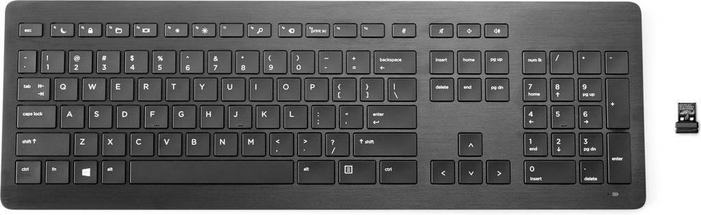 HP Wireless Premium Keyboard clavier RF sans fil Noir Produktbild 