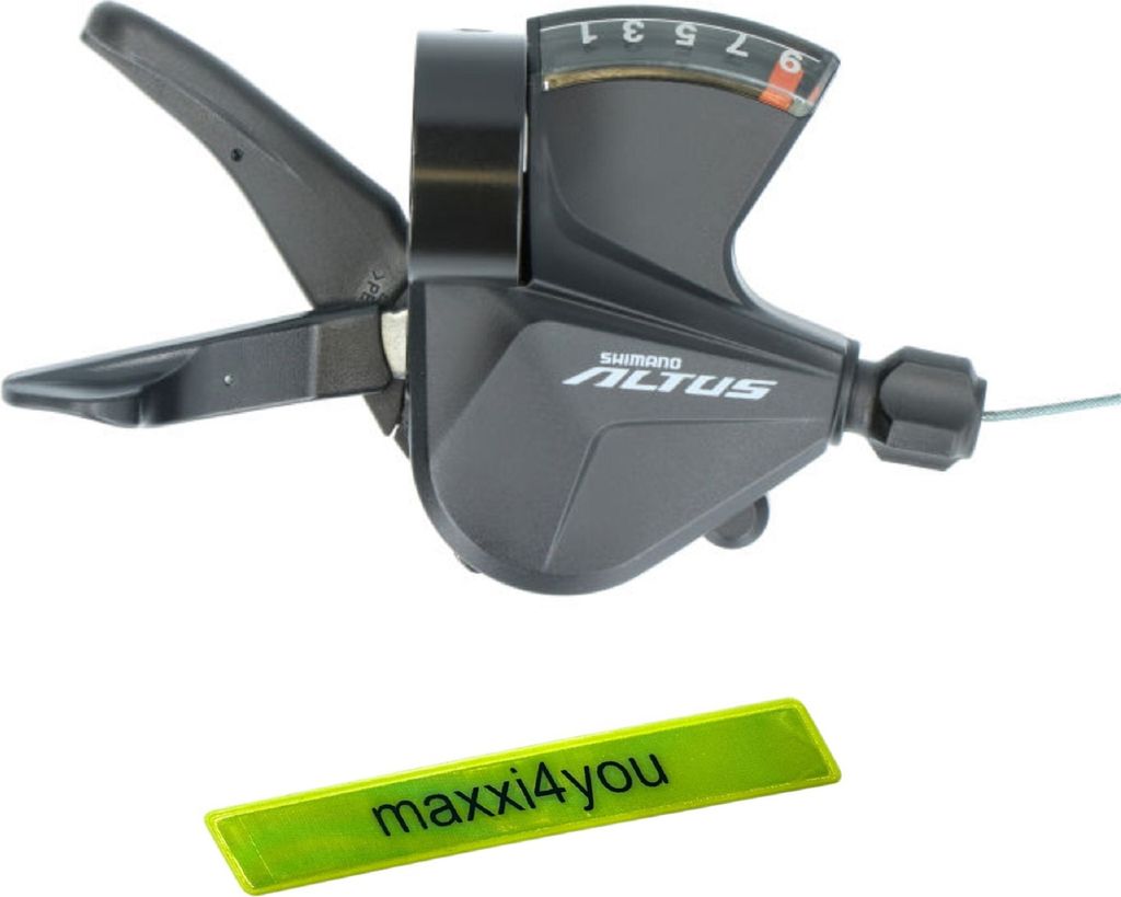 Angebot Set / Schalthebel SHIMANO ALTUS SL-M2010 9-fach rechts inkl. maxxi4you Reflexband
