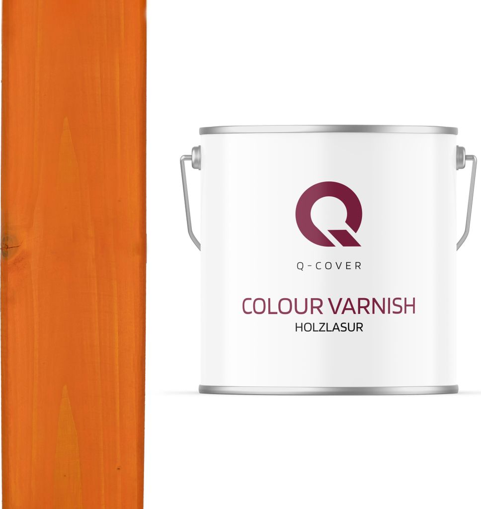 Holzlasur | Orange 5 L SEIDENMATT Holzschutz Produktbild 