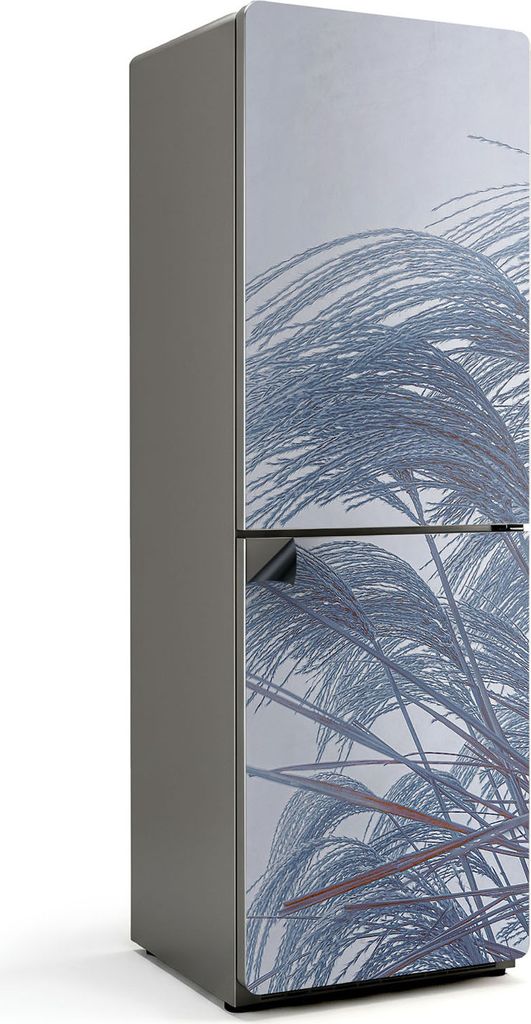 Zarte Blätter in Bewegung – Magnetische Kühlschrank Abdeckung – Dekorfolie magnetisch Küche – Kühlschrank Magnet Deko – selbstklebende ...