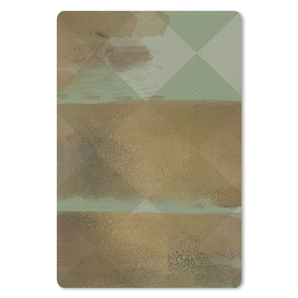 MuchoWow Mauspad Mousepad Muster - Gold - Block 18x27 cm - Mousepads - Maus Mat - Pad - Mausunterlage