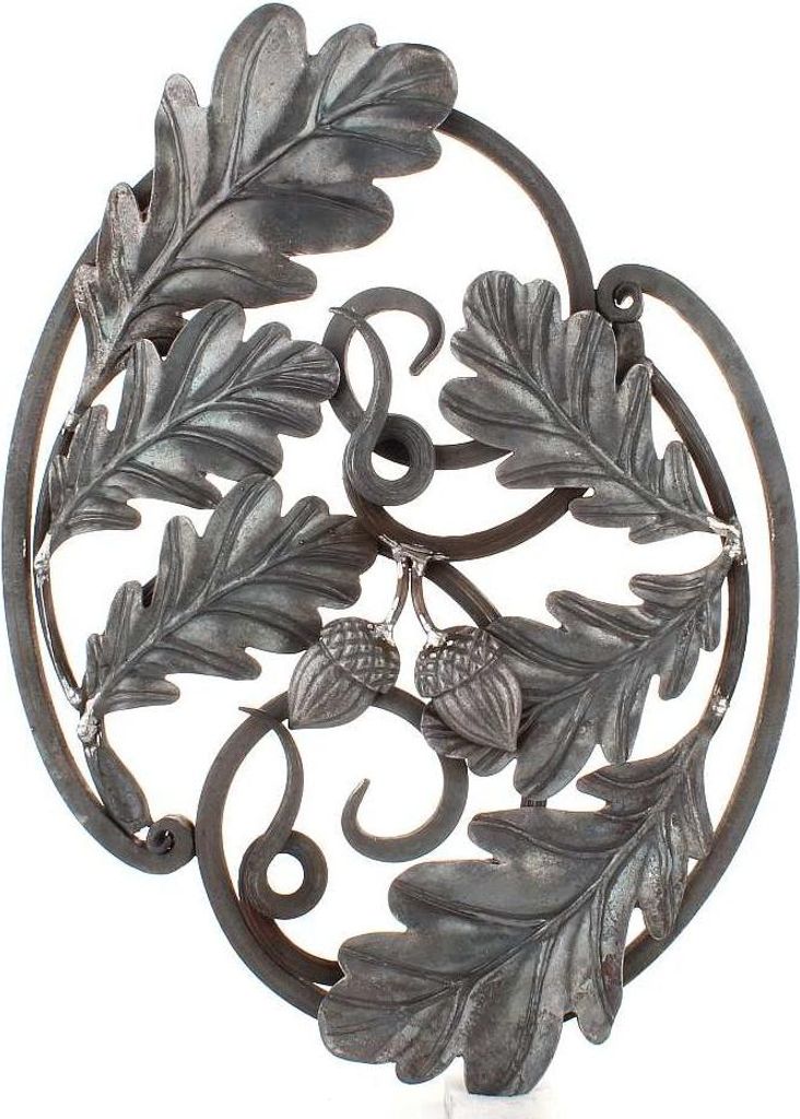 LogistSystem - Schmiedeeisen Ornament Eisen geschmiedet 485x385mm - z.B. als Element für Fenstergitter - Geländer - Zaun - Tor - Rosetten - Gitte...