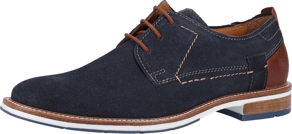Fretz Men Andrew Halbschuhe in Übergrößen Blau 6904.4559-1-A große Herrenschuhe