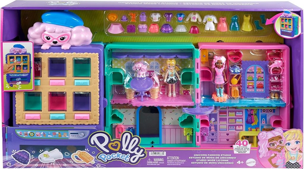 Polly Pocket Kleidergeschäft Spielset - Funktionierender Produktbild 