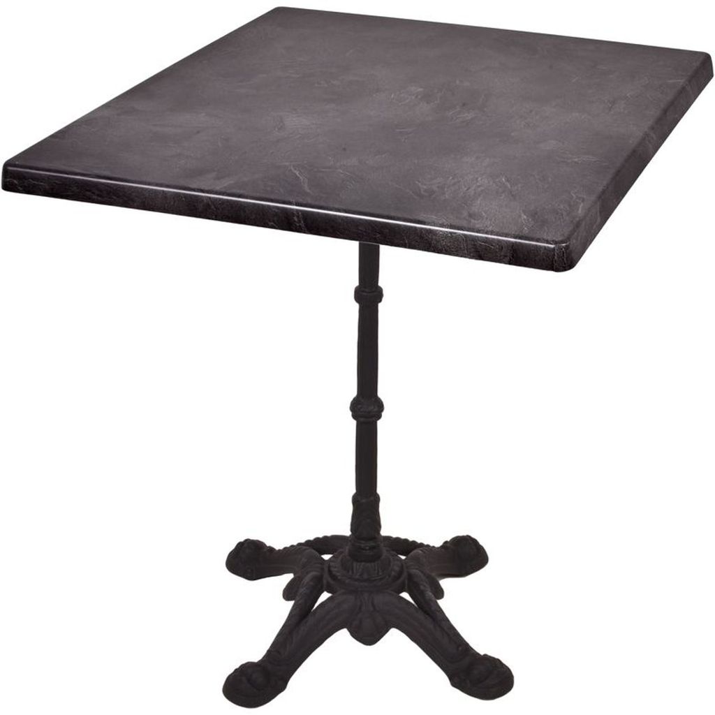 Bistrotisch DARK SLATE CIVETTA 02 | 70×70 cm