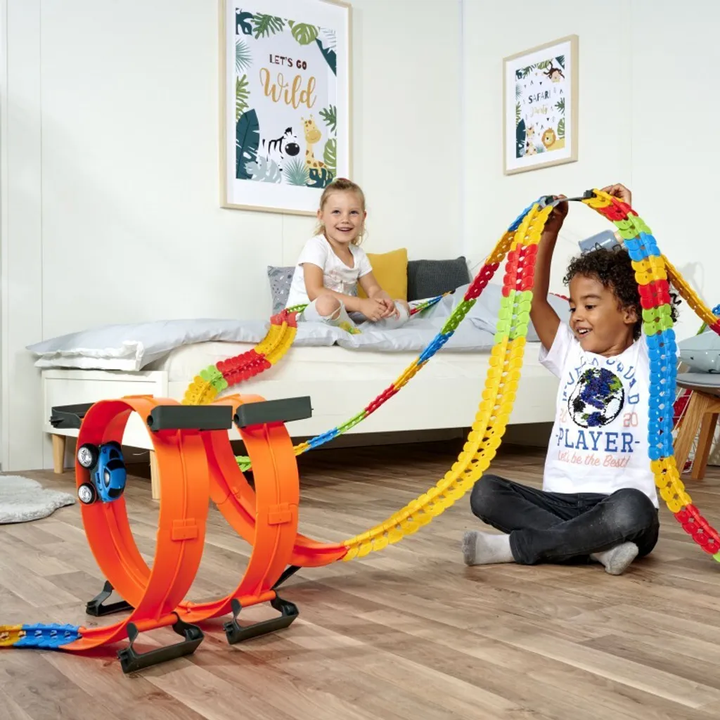Smoby FleXtreme Superlooping Set Multicolore de 23 Pièces de Construction - 36