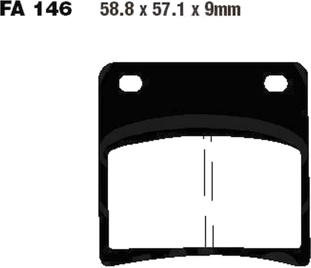 Bremsbeläge Vorderrad für Suzuki GSX 1100 F Baujahr 1988-1996 Bremsklotz von EBC - Neu