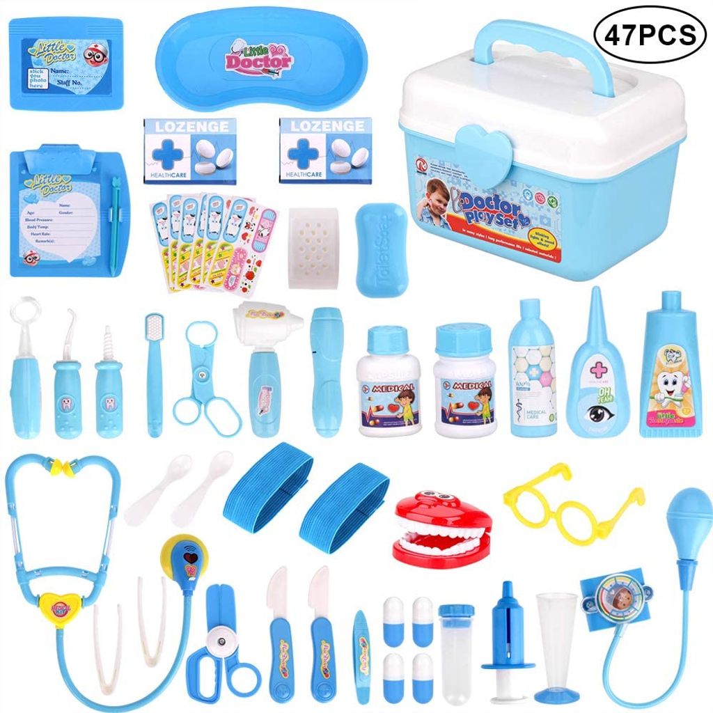 35 Stück Arztkoffer Kinder Medizinisches Spielzeug Doktor Set Doktorkoffer 