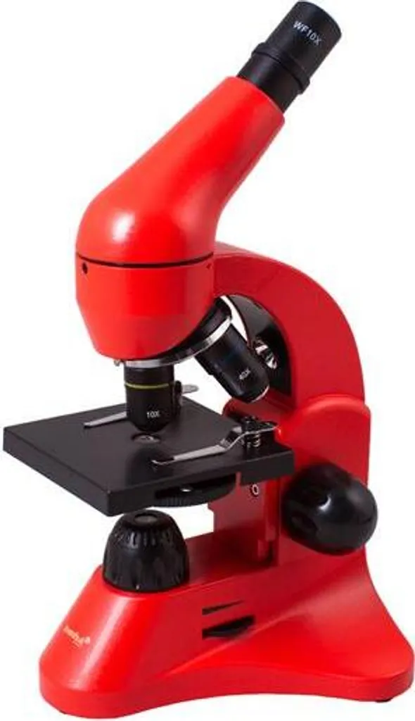 Microscope Levenhuk Rainbow 50L Orange - Optique verre, LED, Set Expériences