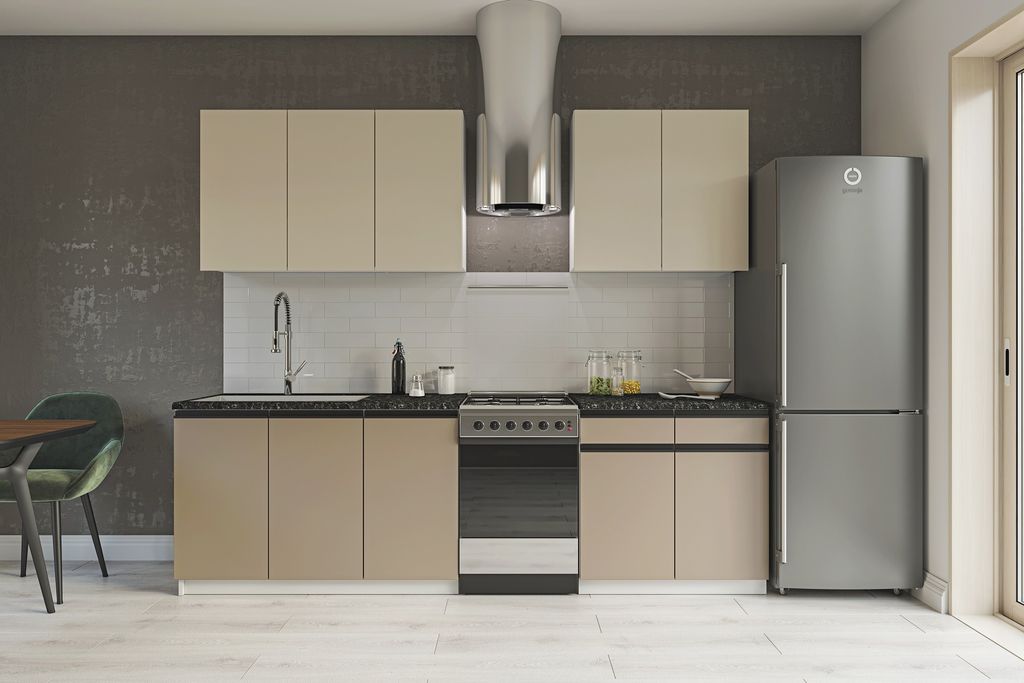 SILVER moderná kuchyňa 200, satin / clay grey Obrázok produktu 