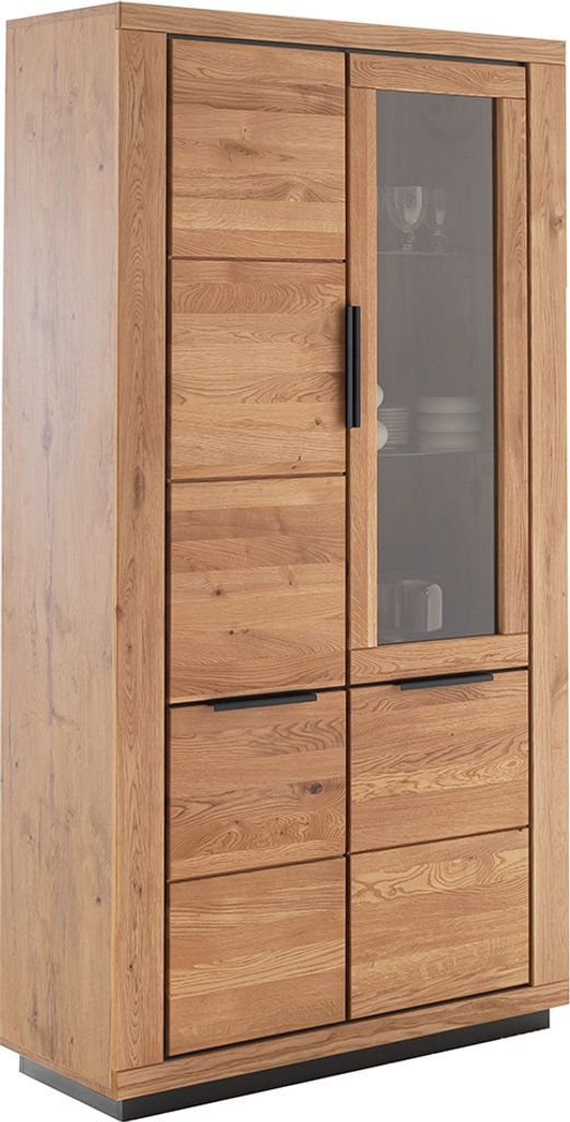 Vitrine in Eiche teilmassiv GIUSTINO-06