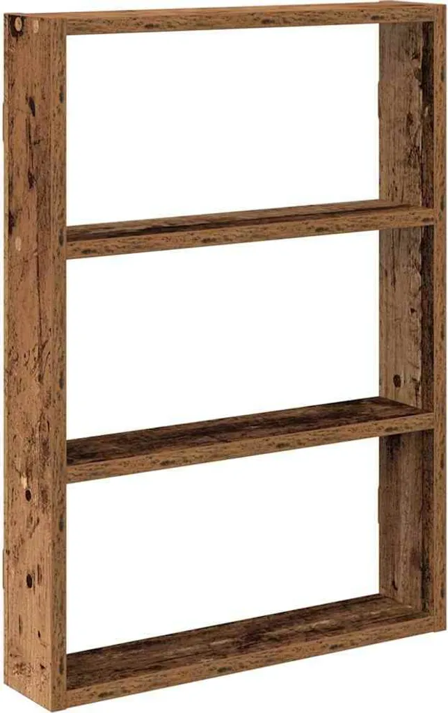 Scaffale Parete 43x9x60 cm SYFAX™ | Truciolato Effetto Legno Antico
